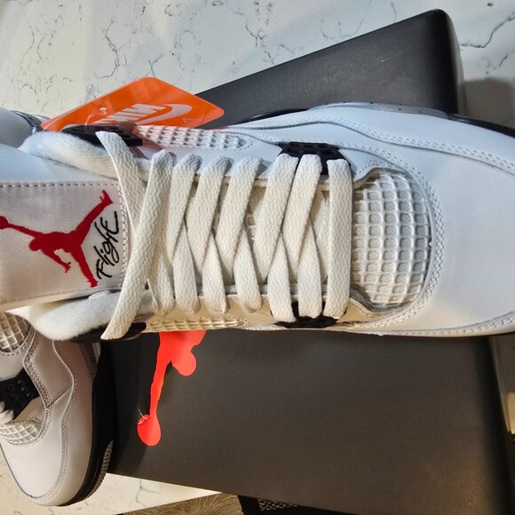 Nike Air Jordan 4 Retro OG White Cement 2025 FV5029-100 Men’s Size 10 Brand New - Picture 3 of 13